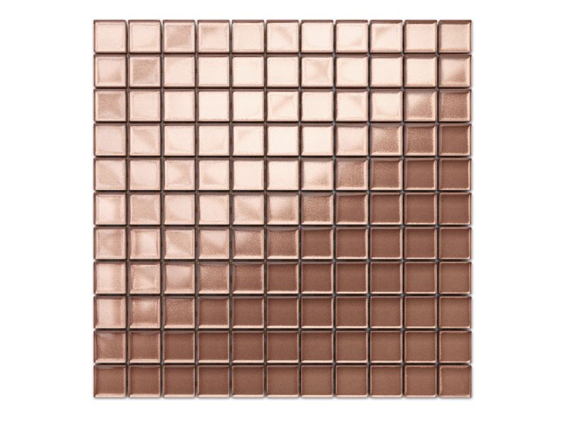 Mozaika szklana Ilcom różowa praline 30x30cm 1 szt.