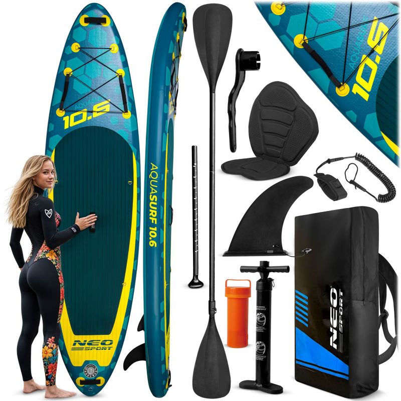 Deska SUP do pływania pompowana Paddle Aquasurf 320cm Neo-Sport 1szt.