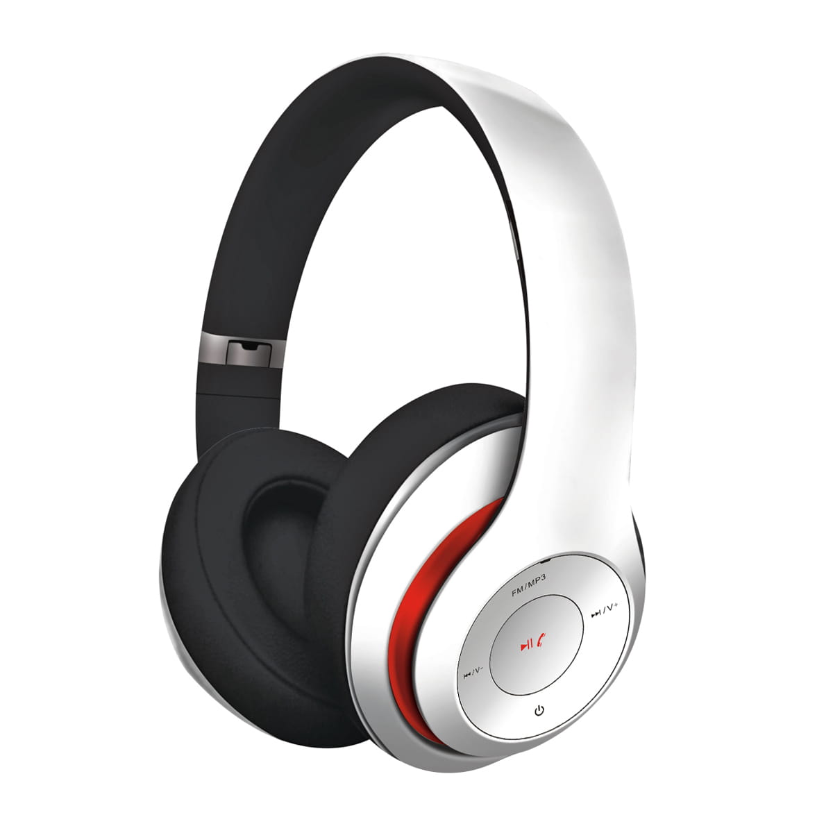 OMEGA Słuchawki FH0916W Bluetooth 43685 mikrofon FM MP3 biały - Henryx24