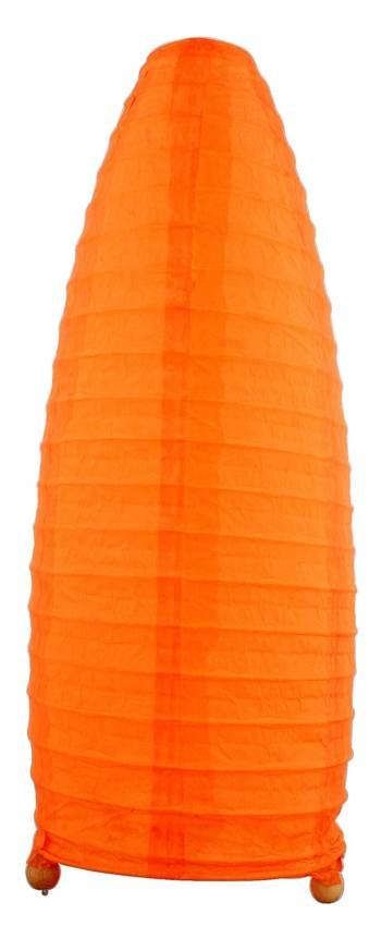 Pomarańczowa lampka stołowa papierowa do salonu PAPIRUS IP20 E14