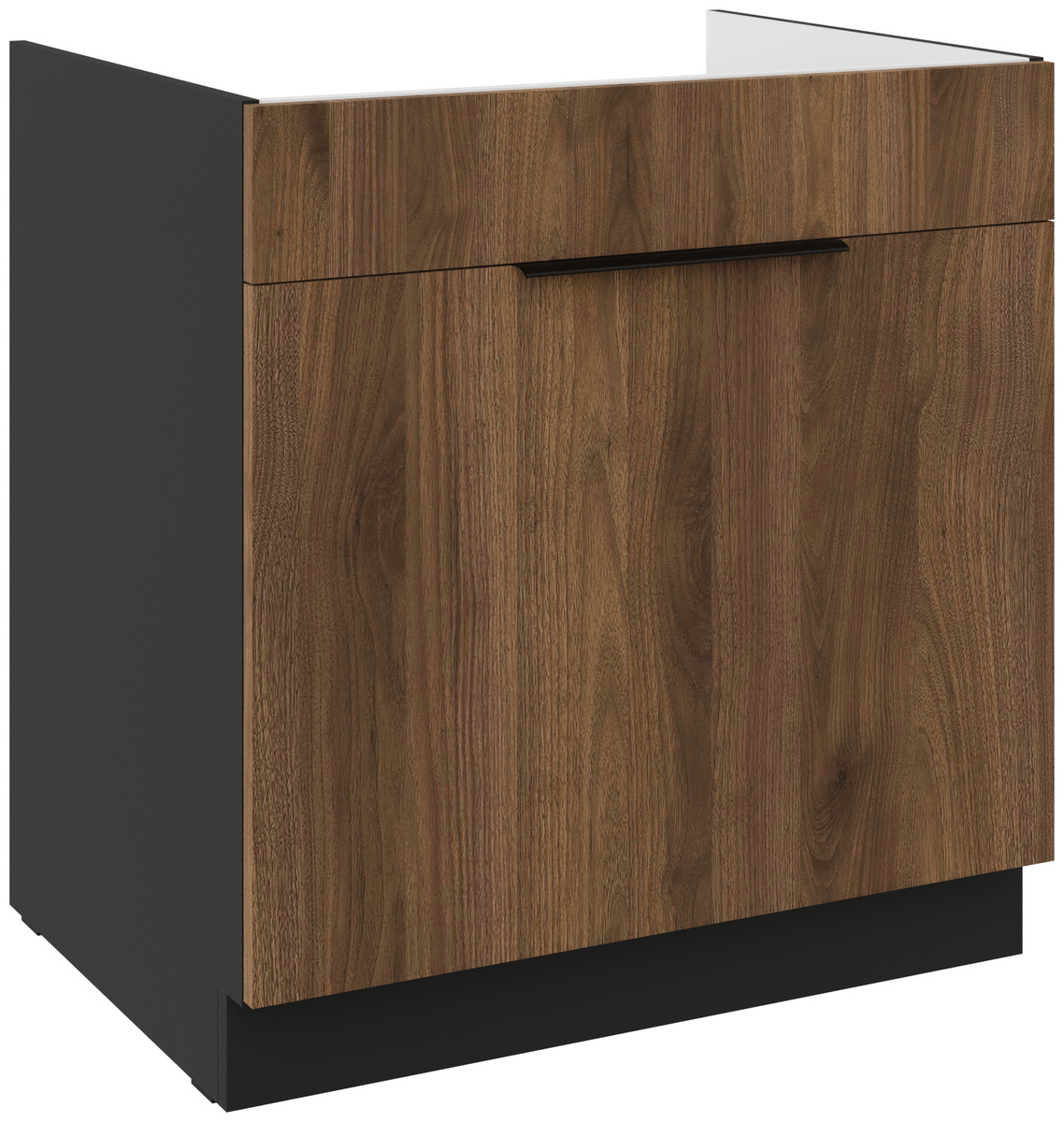 Kuchenna szafka pod zlewozmywak 80 cm MARGARET orzech okapi