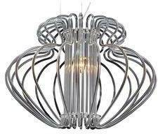 Biała lampa sufitowa metalowa do salonu IMPERIA E27 45 cm