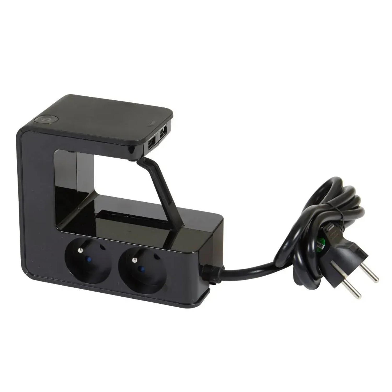 Legrand Przedłużacz 4-gniazdkowy 1,5 m 2 USB czarny