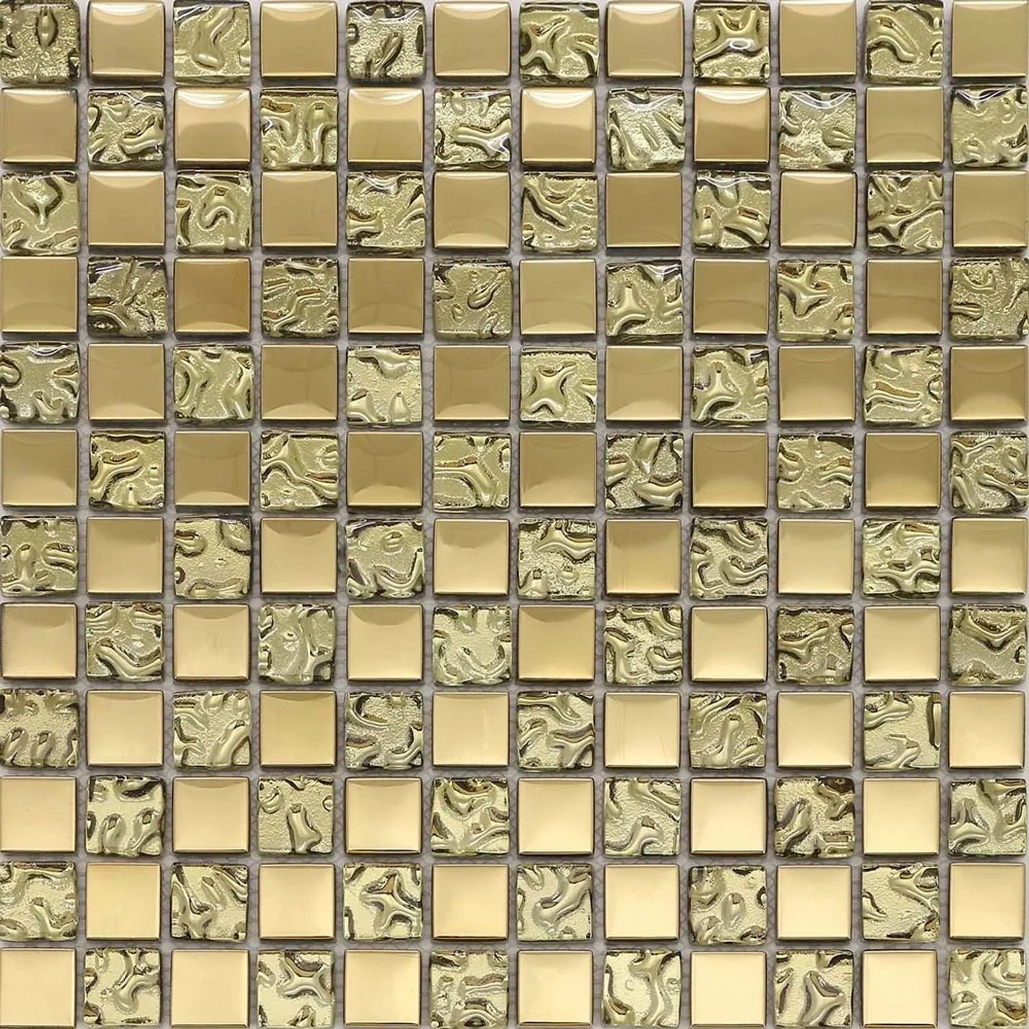 Mozaika szklana CRYSTAL złota 30 cm x 30 cm