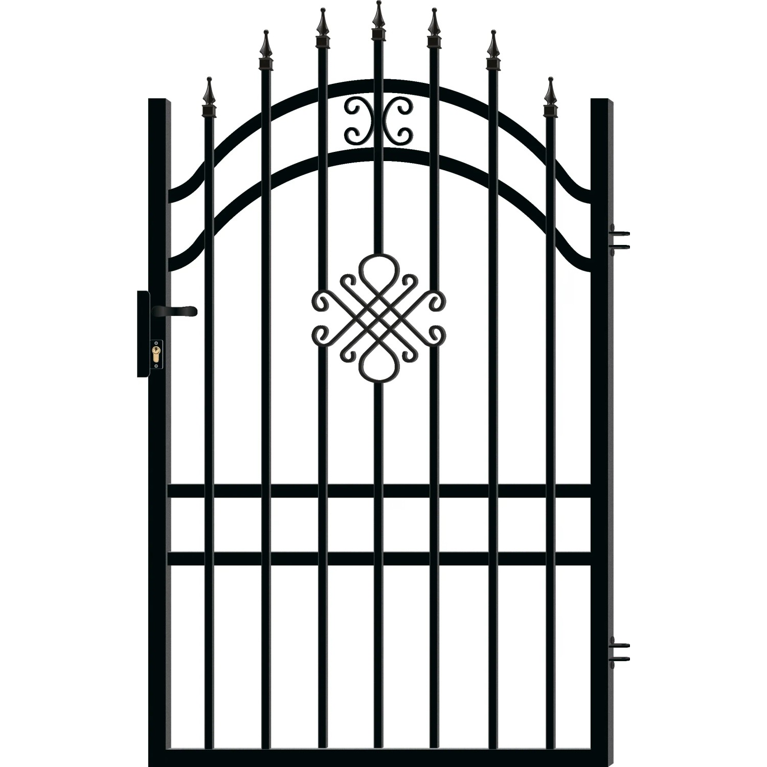 Polargos Furtka Greta Lux3 Prawa czarny mat - 100 cm x 175 cm