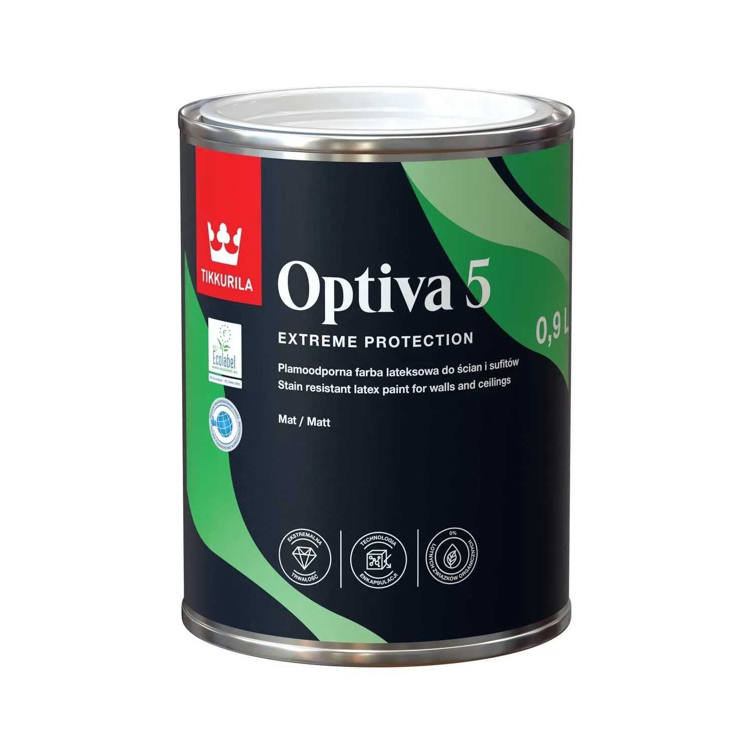Tikkurila Emulsja Optiva Matt 5 0,9l