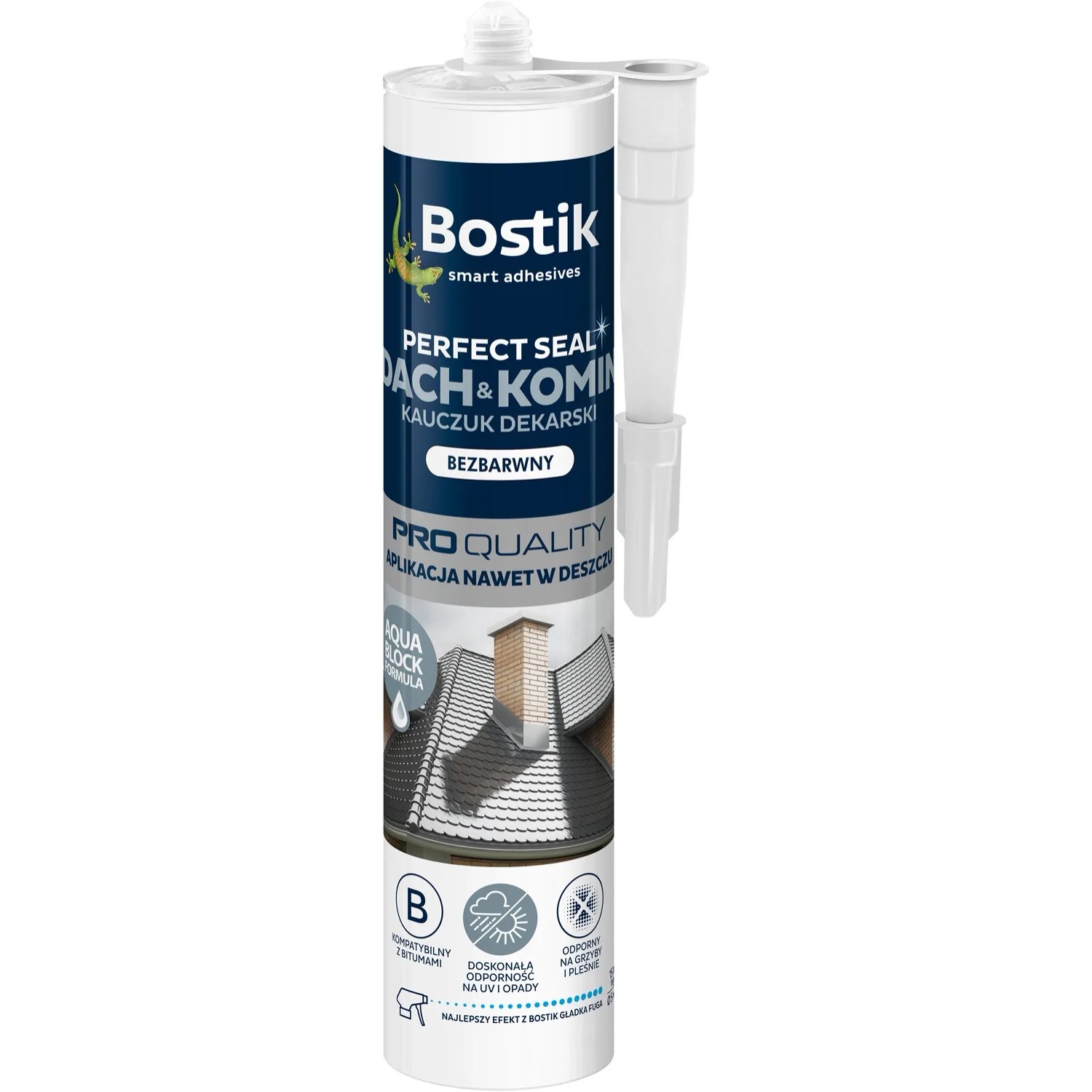 Bostik Uszczelniacz kauczukowy dekarski bezbarwny 280 ml