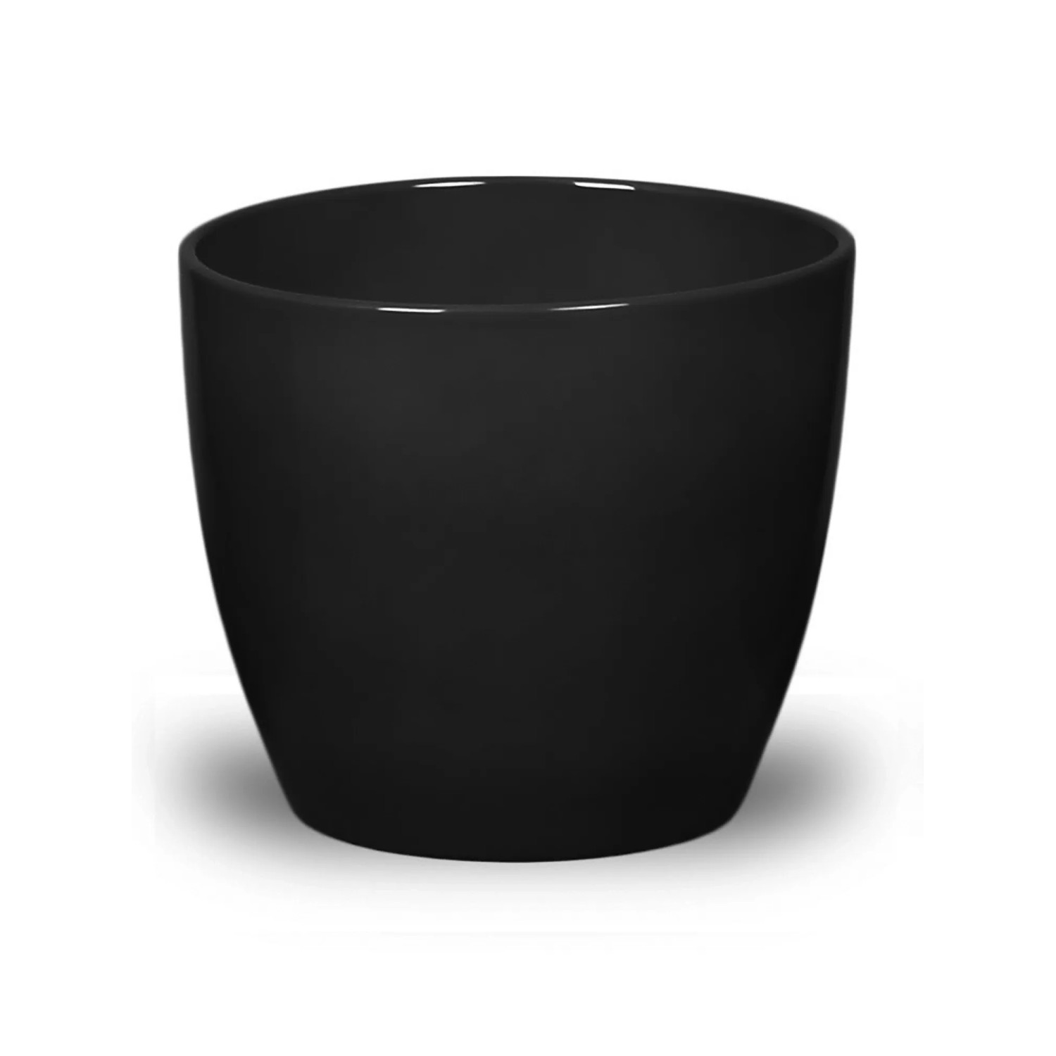 Osłonka ceramiczna Irys czarna - śr. 25 cm
