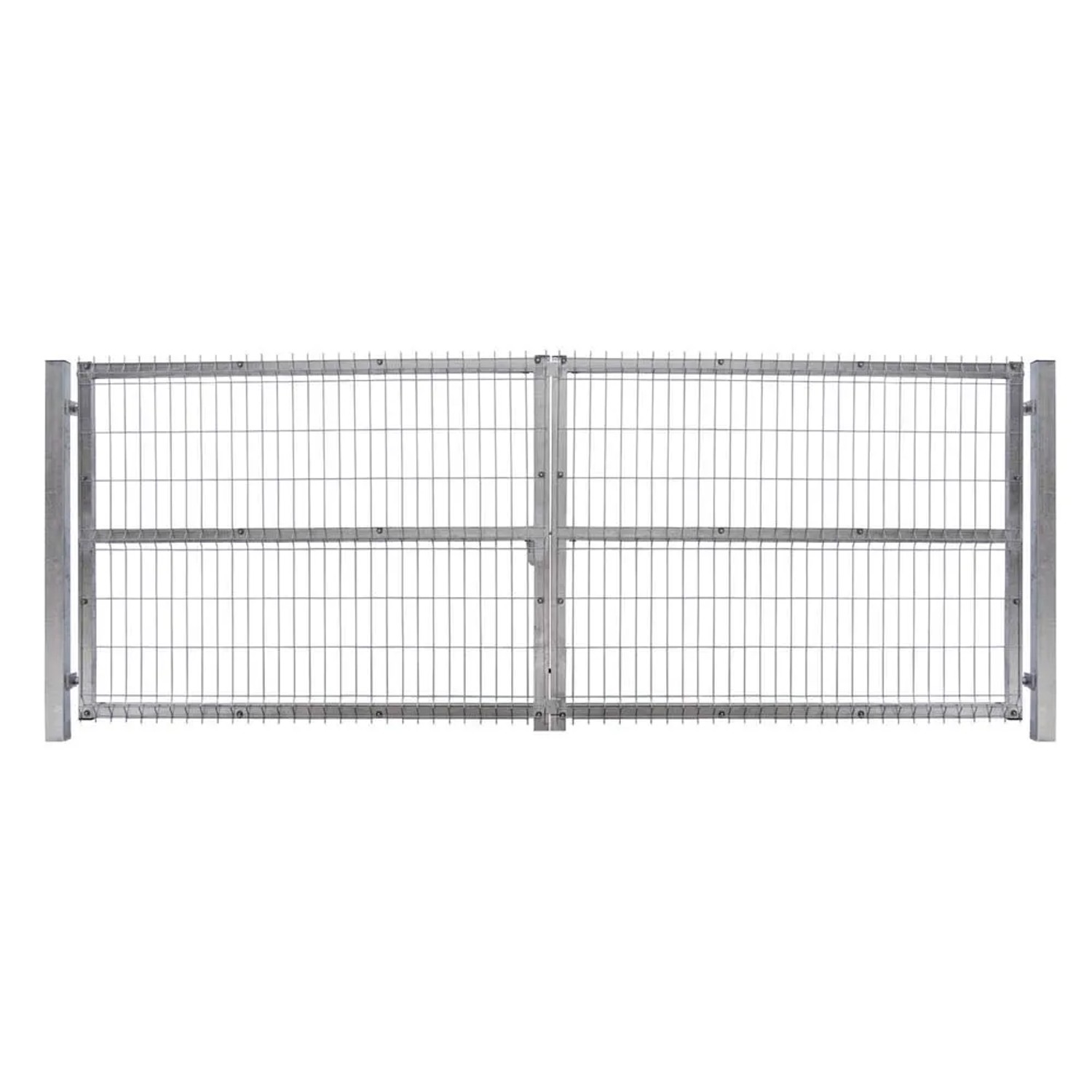 Jarmex Brama panelowa dwuskrzydłowa ocynkowana 400 x 152 cm