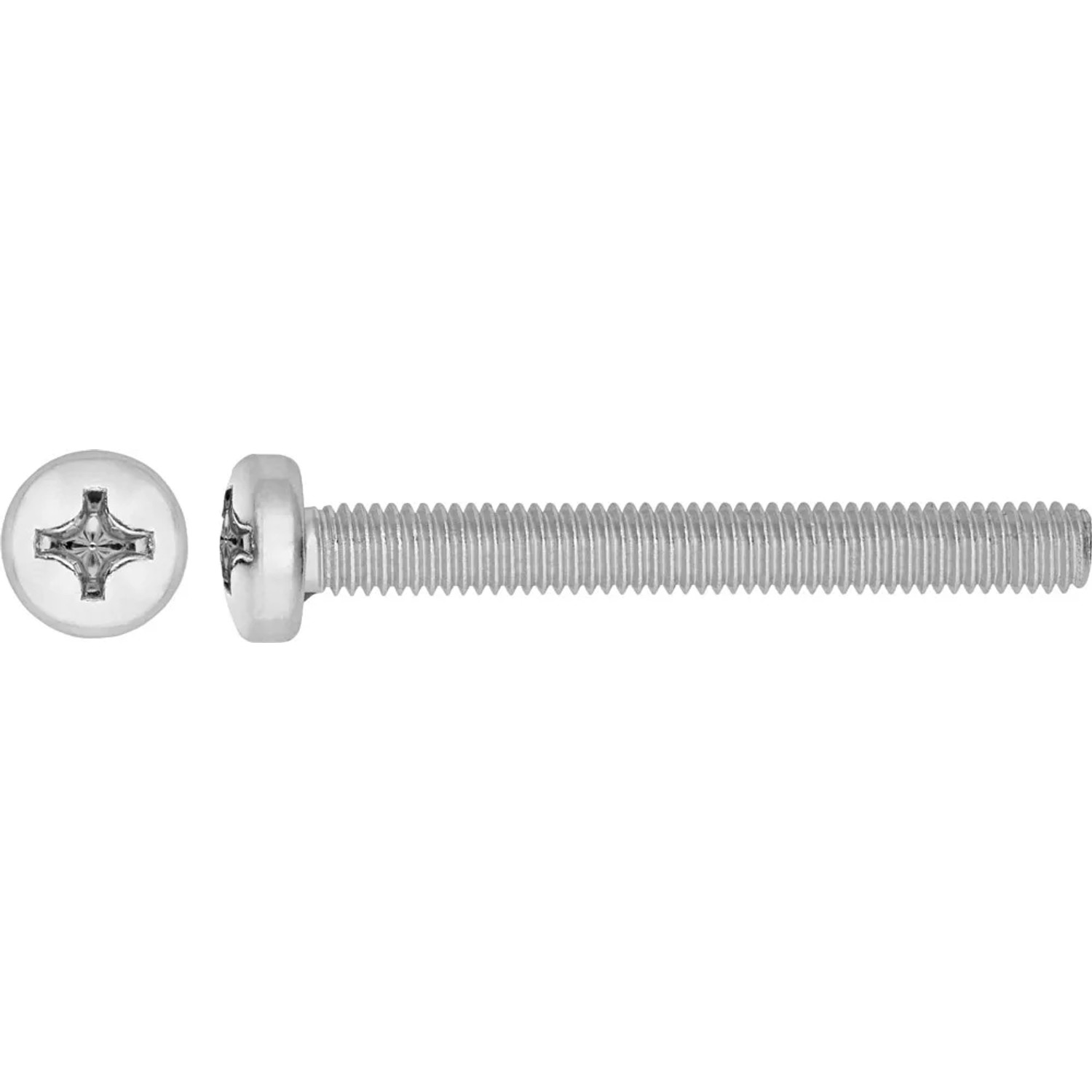 LUX-TOOLS Wkręt do metalu walec nierdzewny 4x10mm 8szt.