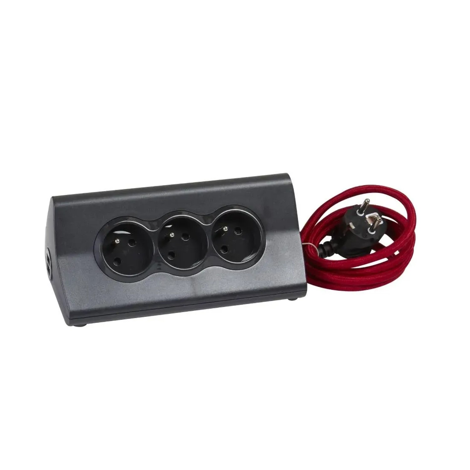 Legrand Przedłużacz 3-gniazdkowy 1,5 m 2 USB czarny