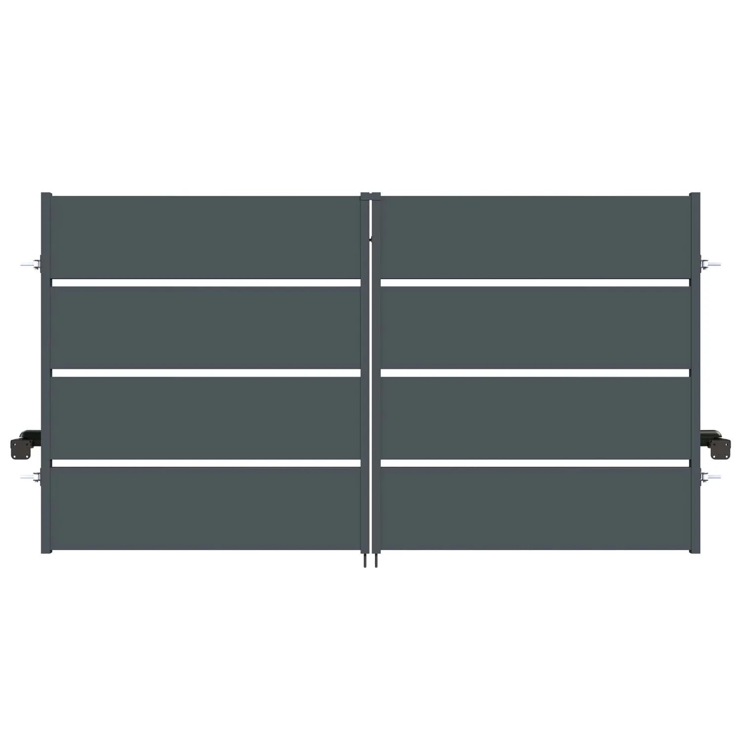 Brama Aspre antracyt dwuskrzydłowa + napęd - 300 x 160 cm