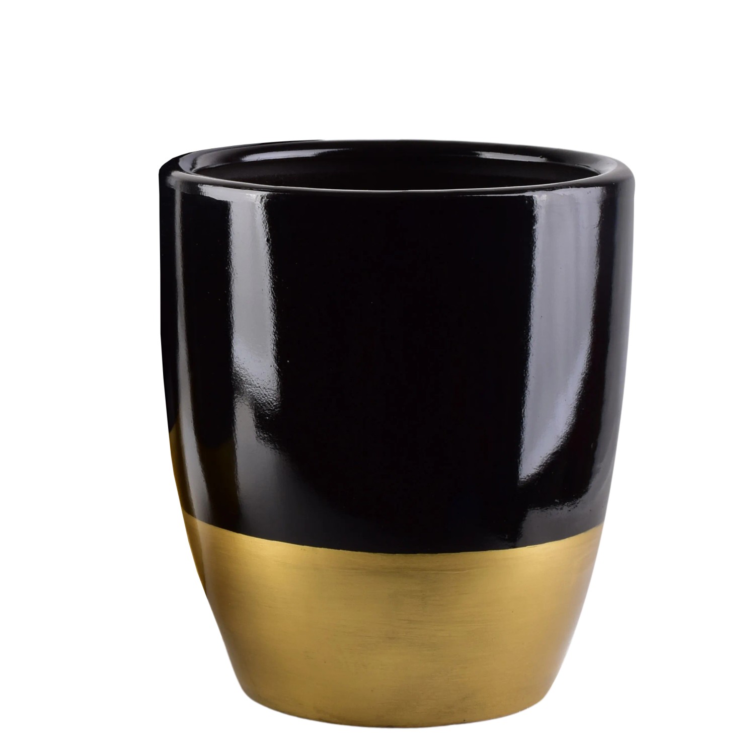 Osłonka ceramiczna Elegance czarna M - śr. 31 cm