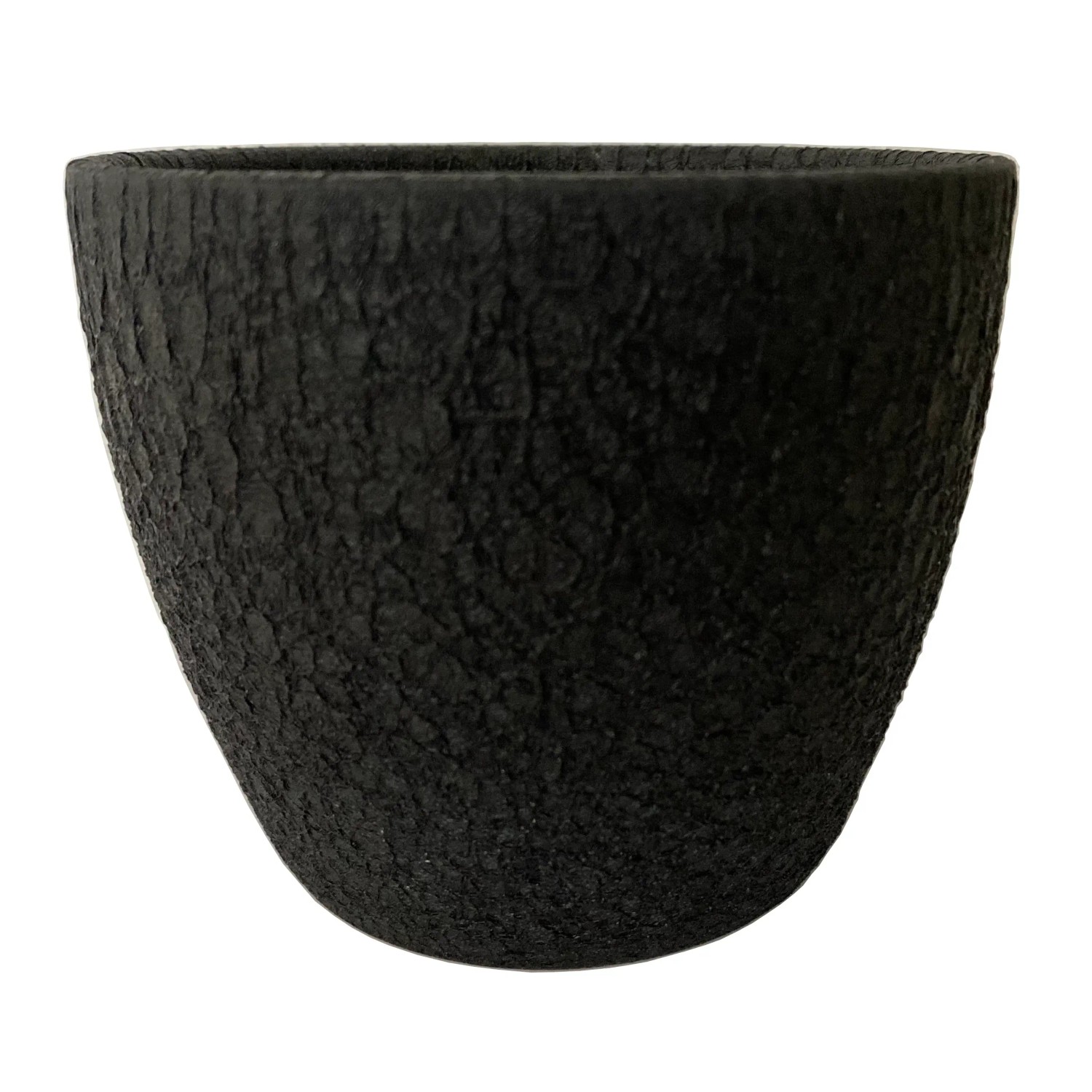 Osłonka ceramiczna Kroko czarna - śr. 15 cm