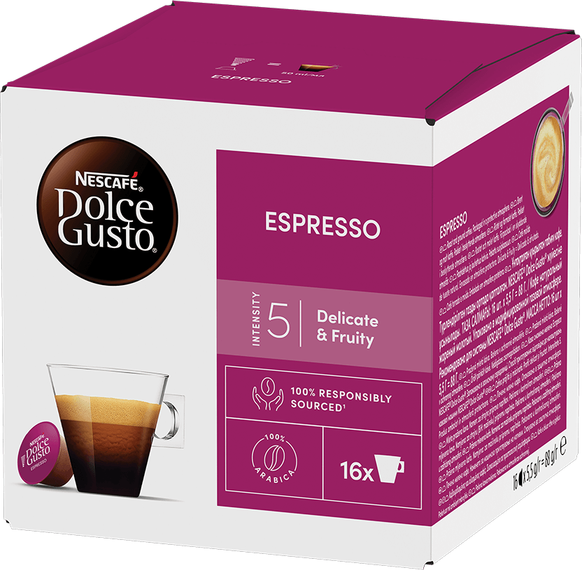 Outlet: USZKODZONE OPAKOWANIE Kapsułki do ekspresu Nescafe Dolce Gusto Espresso Extra Crema, 16 sztuk