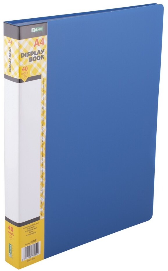 Album ofertowy D.Rect, A4, 40 koszulek, niebieski