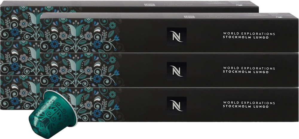 6x Kapsułki do ekspresu Nespresso Stockholm Lungo, 10 sztuk