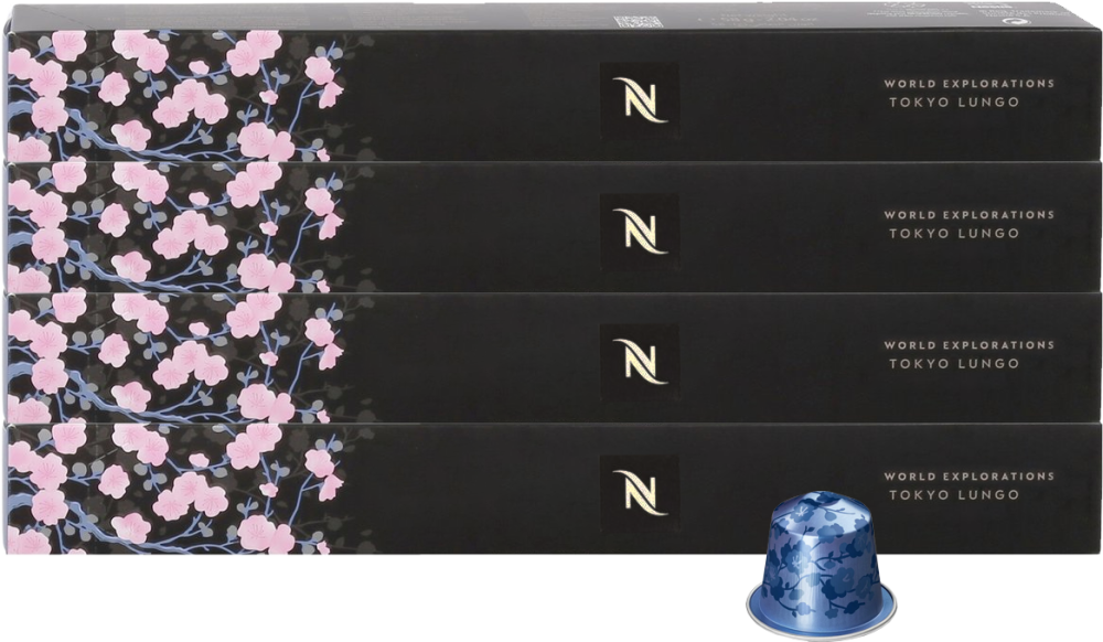 4x Kapsułki do ekspresu Nespresso Tokyo Vivalto Lungo, 10 sztuk