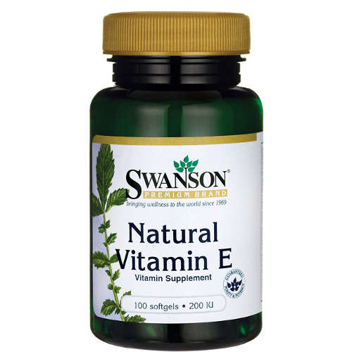 Swanson natural vitamin e 200 iu, 100 kapsułek (data ważności: 30.09.2026)