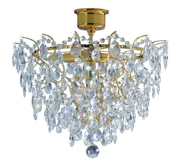 Markslöjd Rosendal lampa podsufitowa 4x40W złoty/mc 100510
