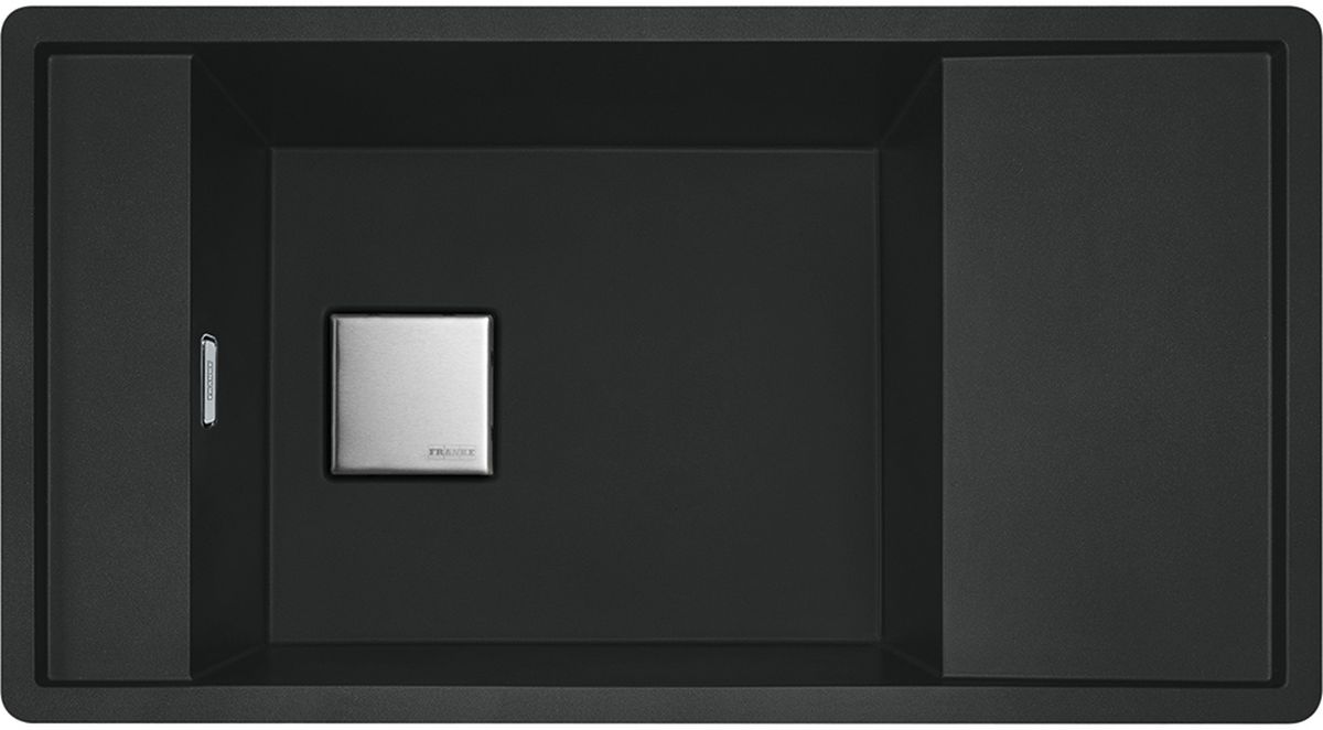 Franke Fresno FSG 611 zlewozmywak 87,7x49,5 cm Fragranite czarny mat 114.0633.153