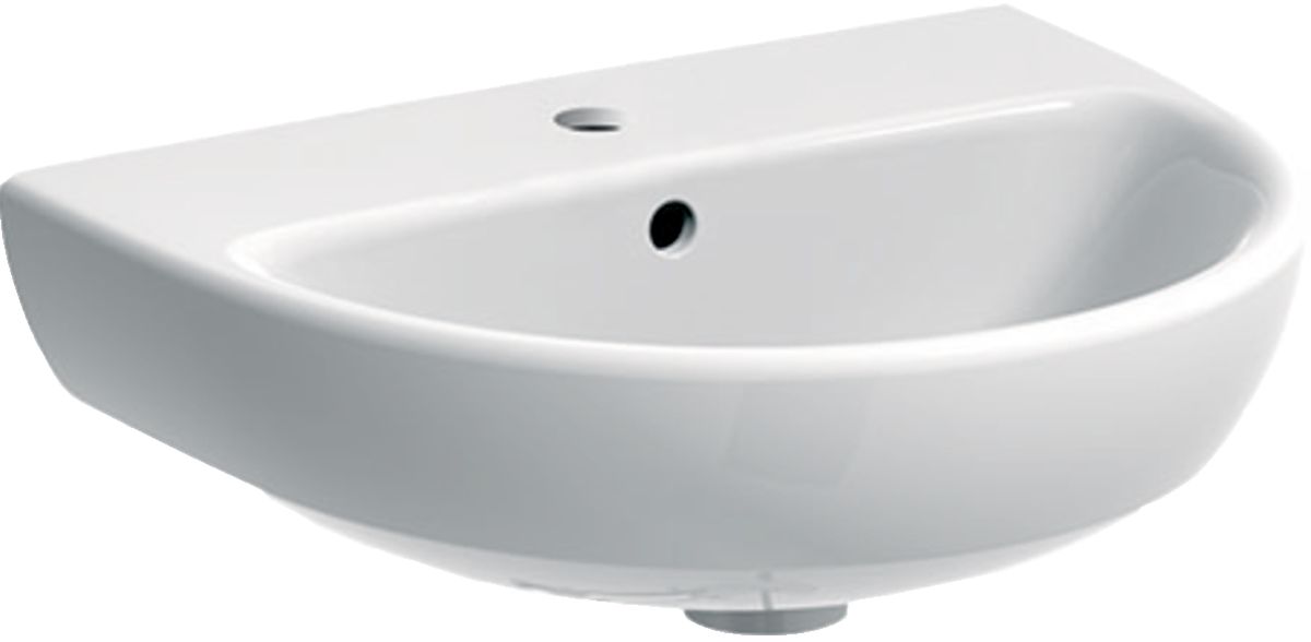 Geberit Selnova umywalka 50x41 cm półokrągła biała 500.295.01.7