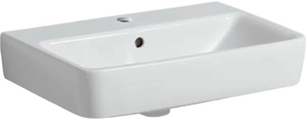Geberit Selnova Compact umywalka 60x37 cm prostokątna ścienna biała 501.511.00.7