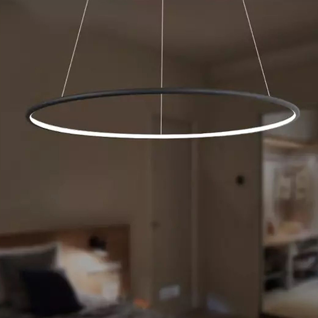 Altavola Design Ledowe Okręgi lampa wisząca 1x43W LED czarna LA073/P_80_in_4k_43W_black