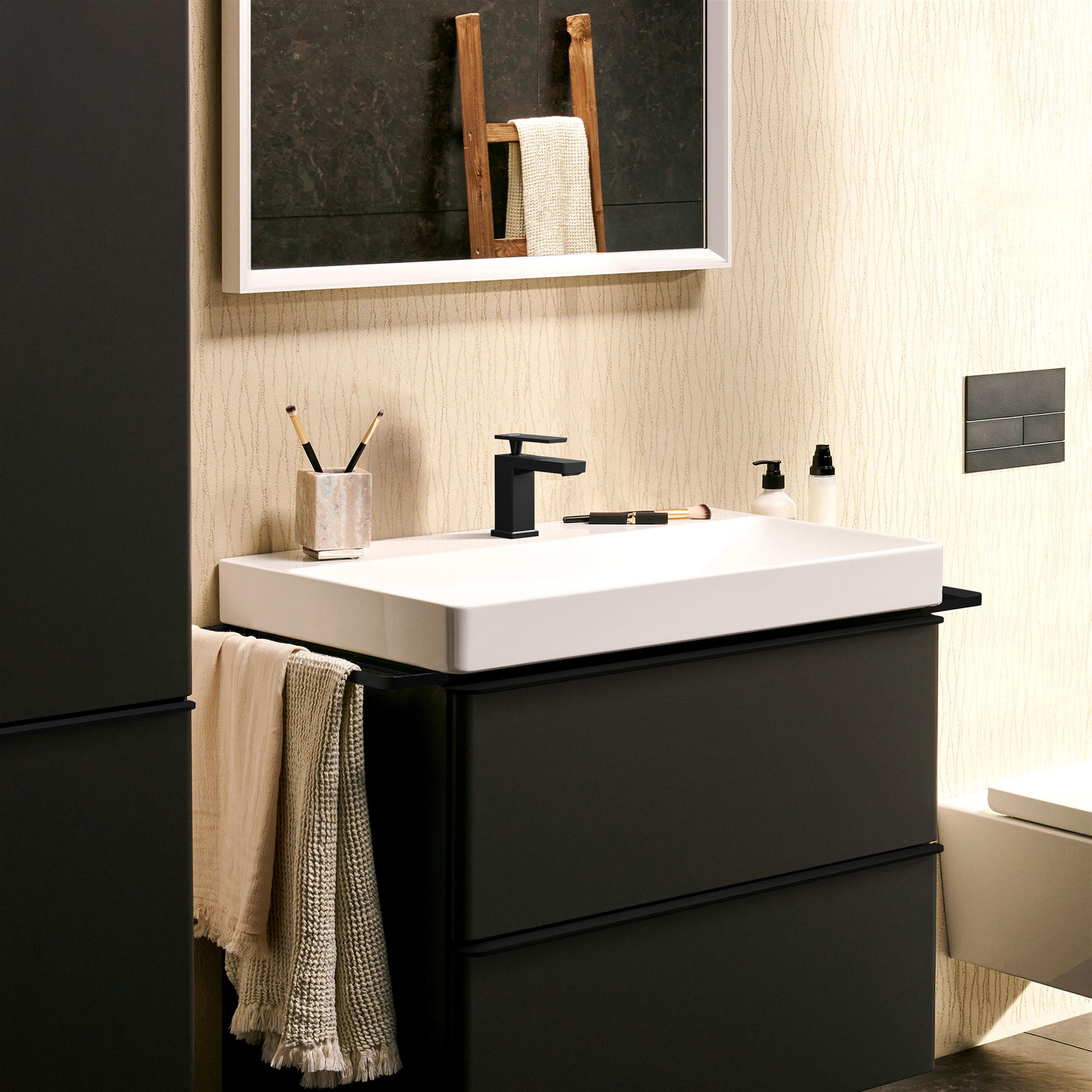 Hansgrohe Tecturis E bateria umywalkowa stojąca CoolStart czarny mat 73002670