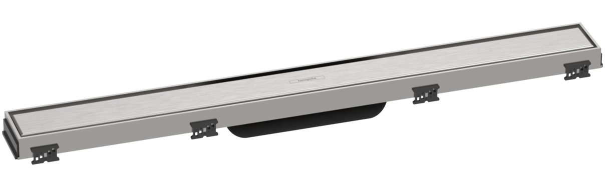 Zestaw Hansgrohe Raindrain Match opdływ liniowy 80 cm stal szczotkowana (56038800, 56018180)