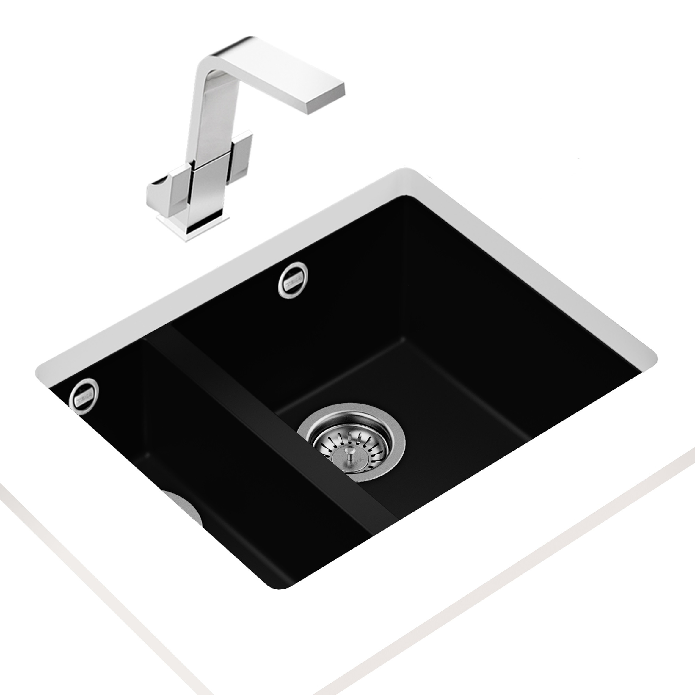 Teka Square 560 TG zlewozmywak 56x44 cm Tegranit czarny 115260029