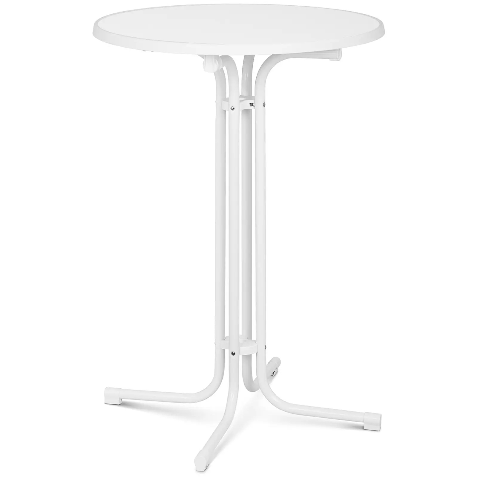 Składany stolik barowy biały 80cm | 10011471