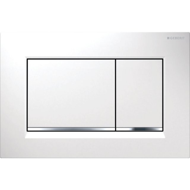 GEBERIT Przycisk do spłuczek Sigma30 246x164x12 mm biały/chrom błyszc