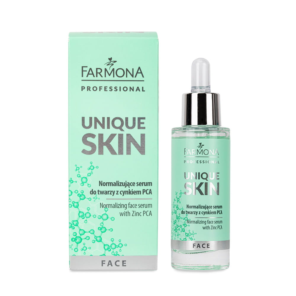 Serum do twarzy normalizujące z cynkiem PCA Farmona Unique Skin 30 ml