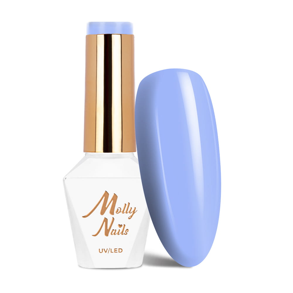 Lakier hybrydowy LED/UV Gel Polish Molly Nails Delicate Woman Nr 64 A Slight Breeze HEMA/Di-HEMA Free 8g
