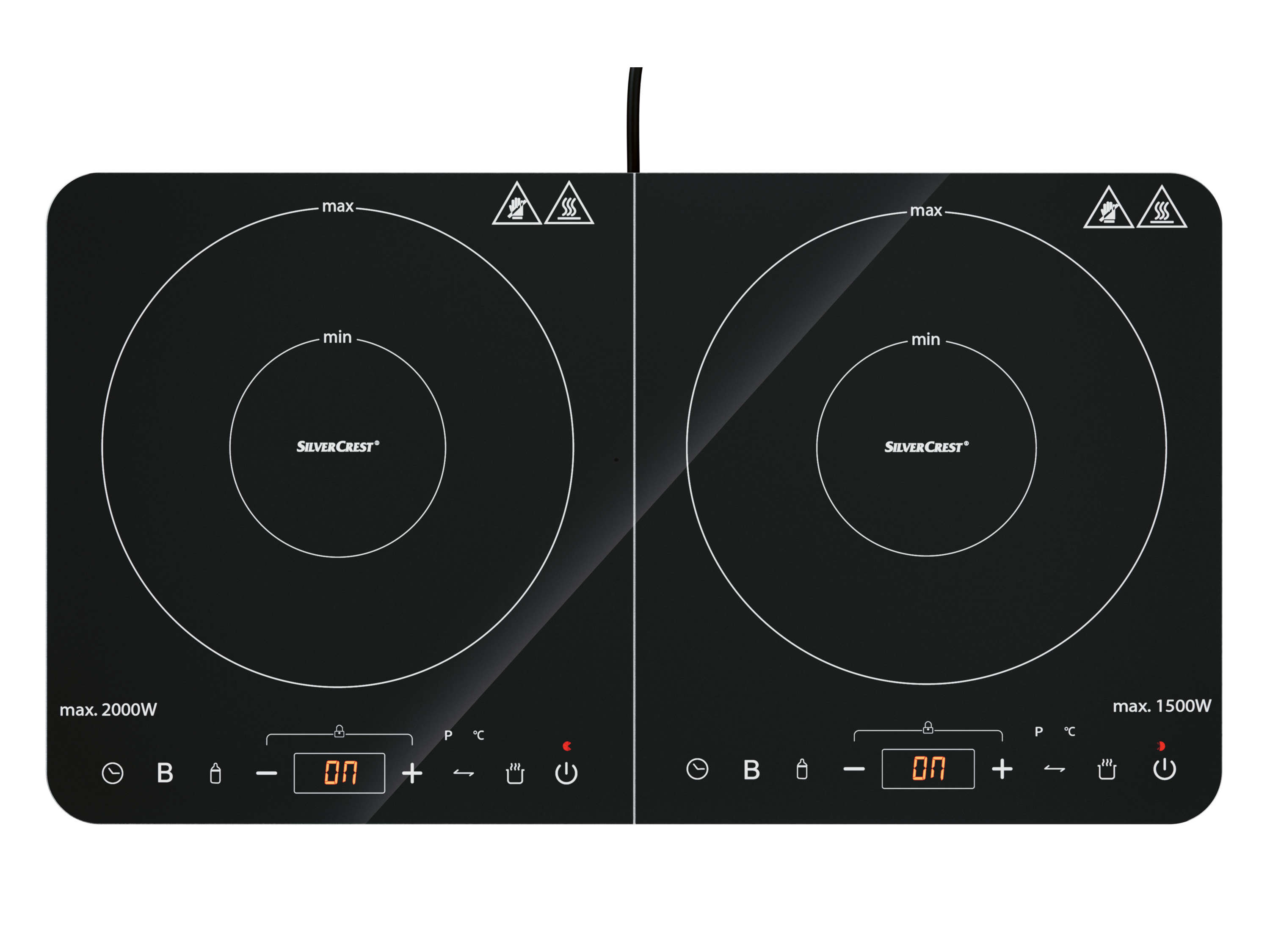 Silvercrest Kitchen Tools Podwójna płyta indukcyjna kuchenna, 3500 W