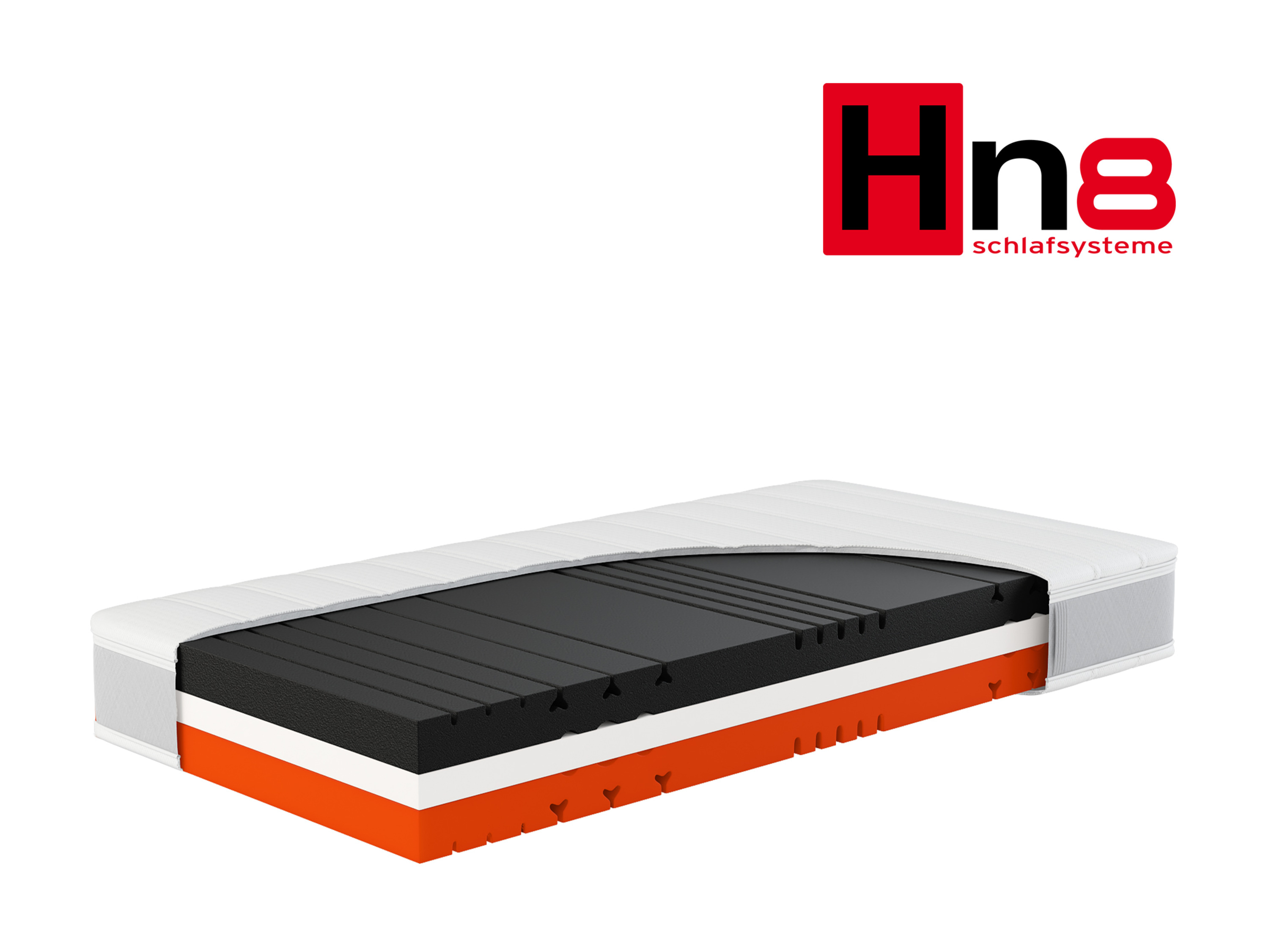 Hn8 Schlafsysteme Materac piankowy 7-strefowy Sleep Balance Pro H2/H3, 160 x 200 cm