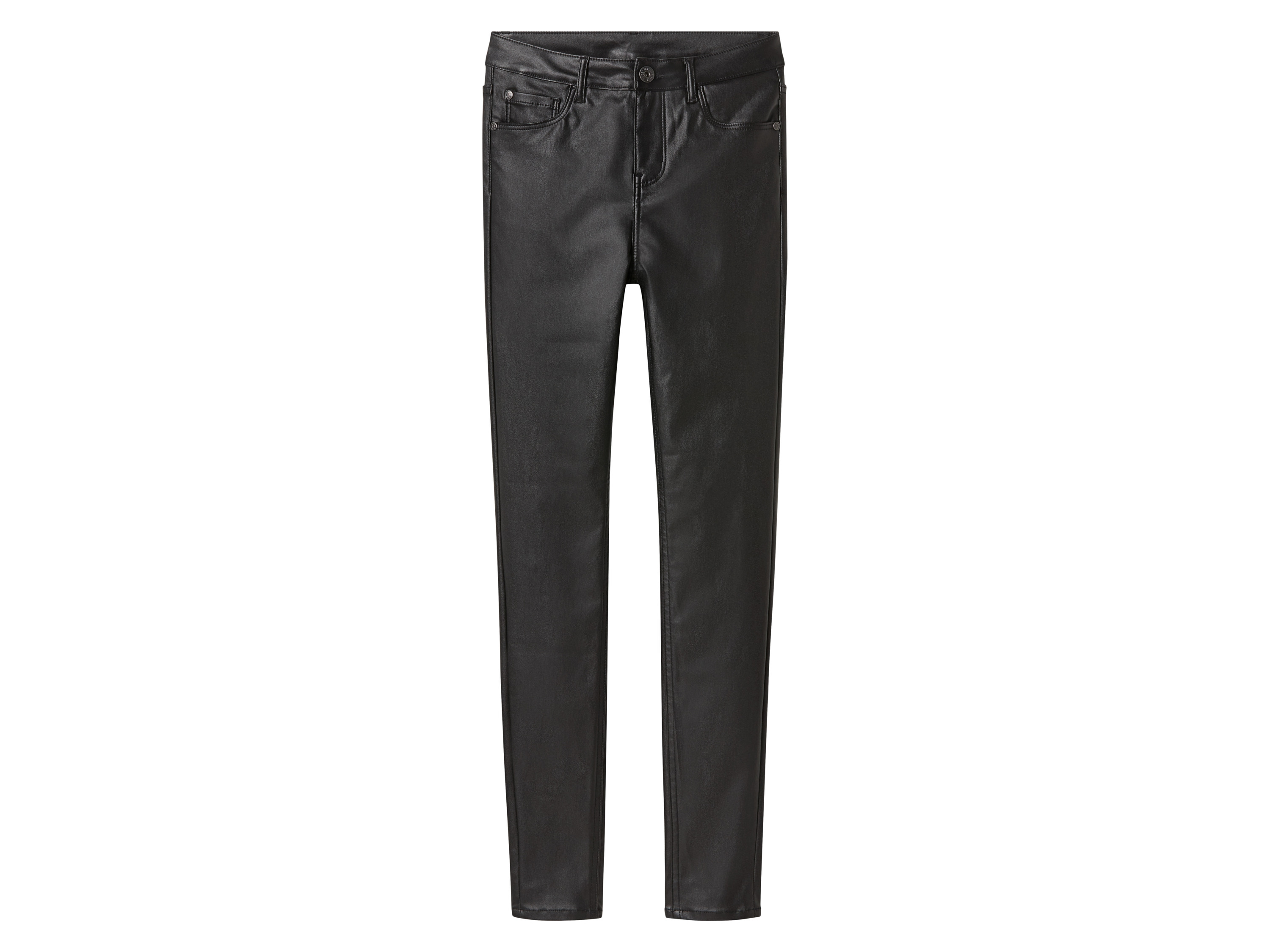 esmara Jeansy damskie o wyglądzie skóry super skinny fit Matowy, 38