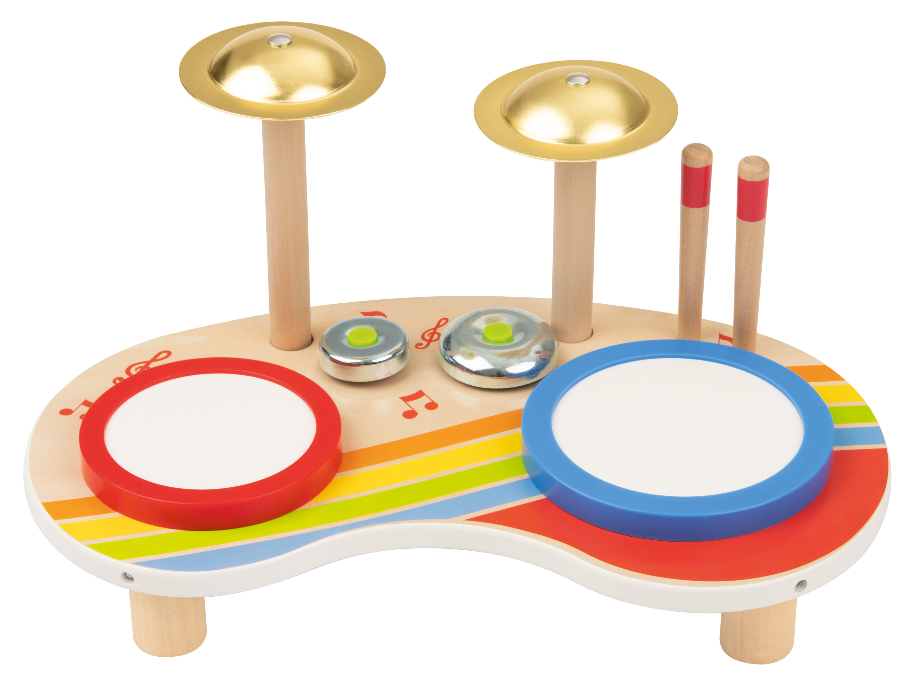 lupilu Instrument muzyczny 6w1 / Ksylofon i pianino 2w1 / Stolik z bębenkami Miniperkusja