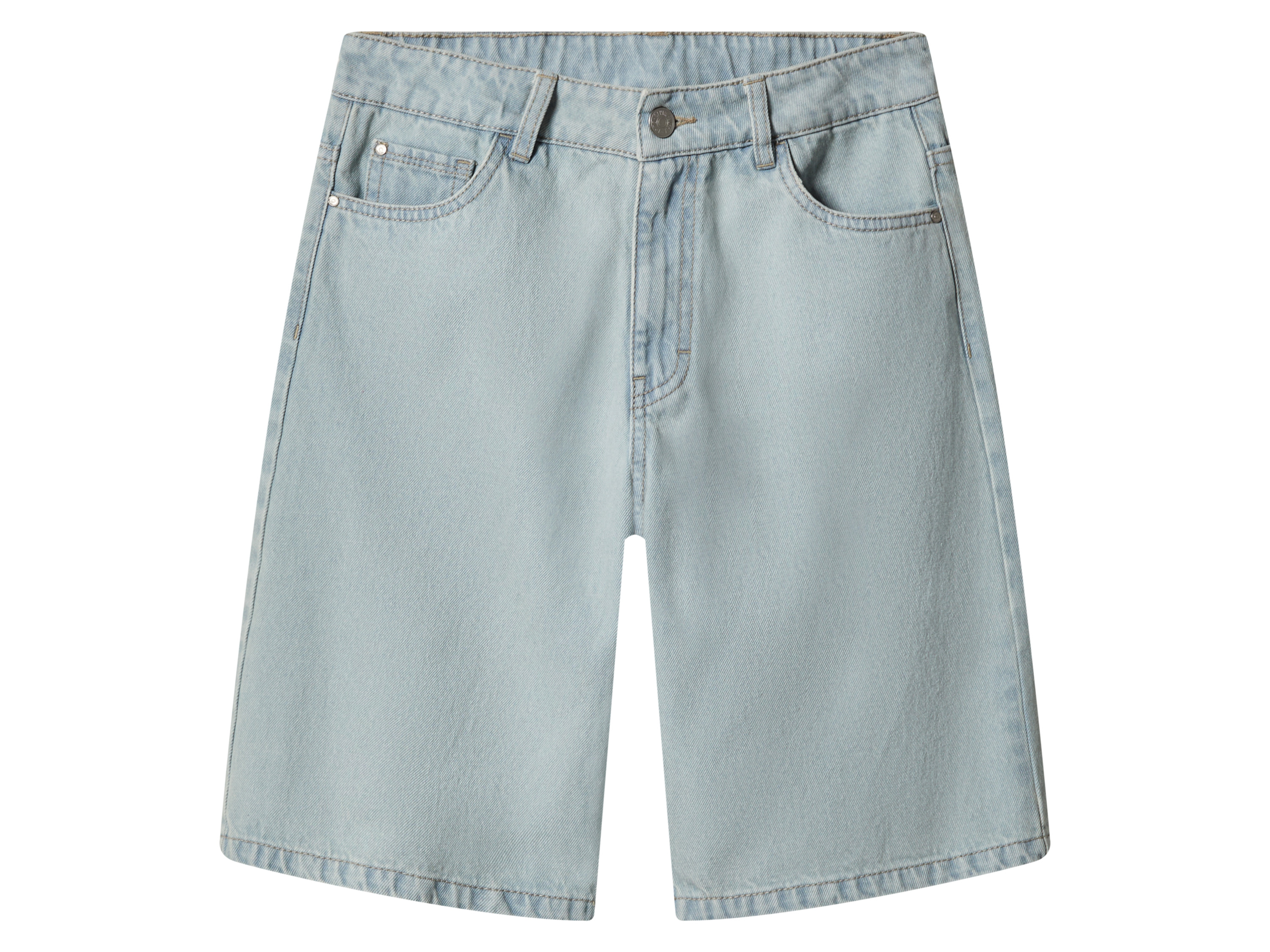 Esmara Kids Szorty jeansowe Loose Fit młodzieżowe Niebieski, 158/164