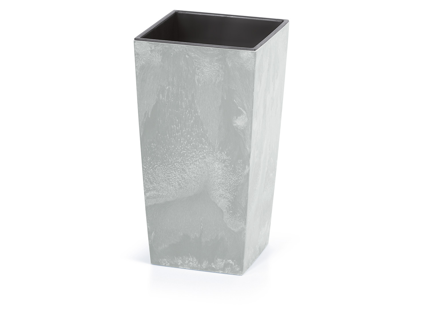 Prosperplast Donica Urbi Square, z wyjmowanym wkładem Szary optyka betonu, 30 x 55 x 30 cm szer. x wys. x gł.