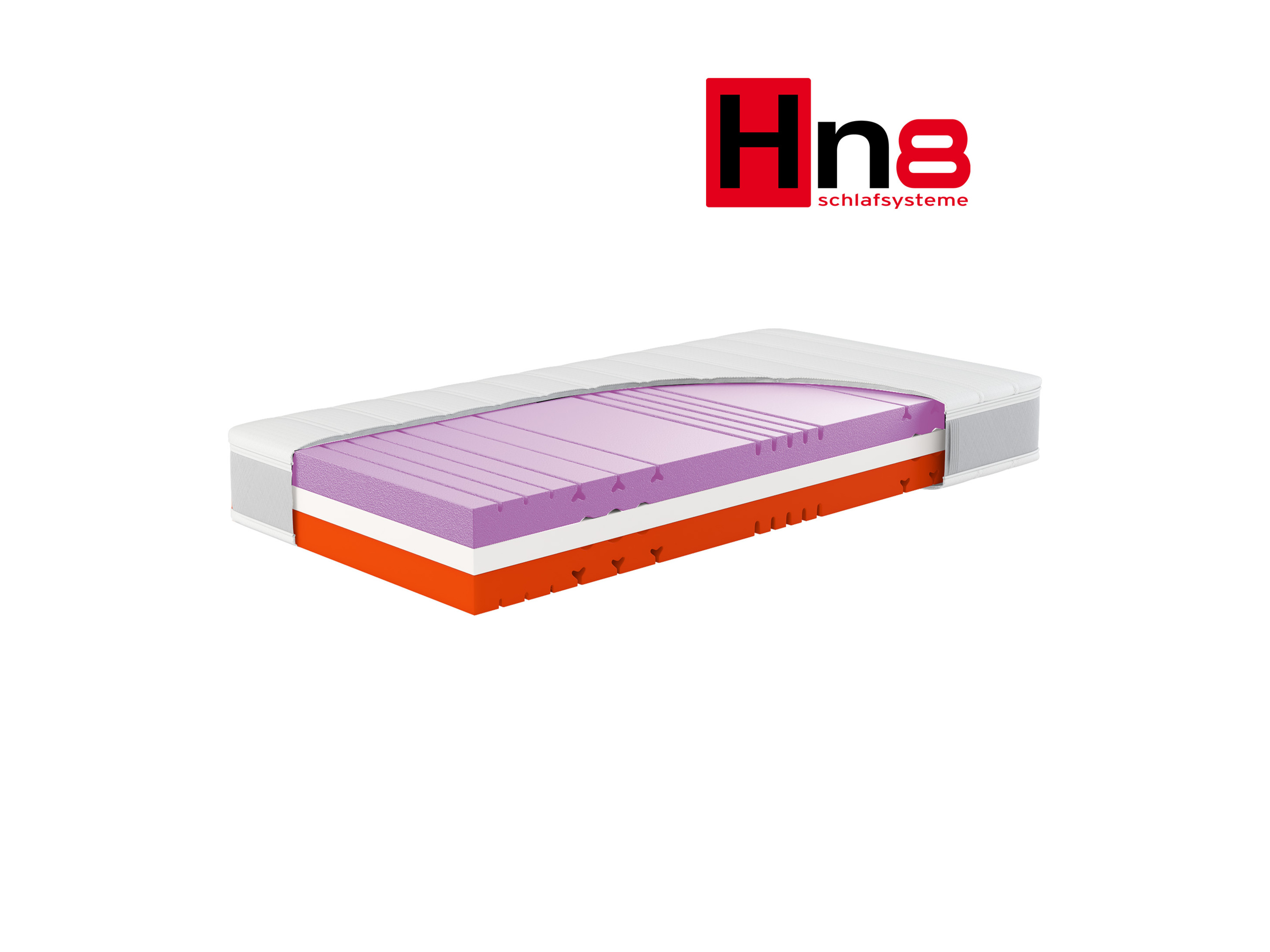 Hn8 Schlafsysteme Materac piankowy 7-strefowy Sleep Balance Pro H3/H4, 80 x 200 cm