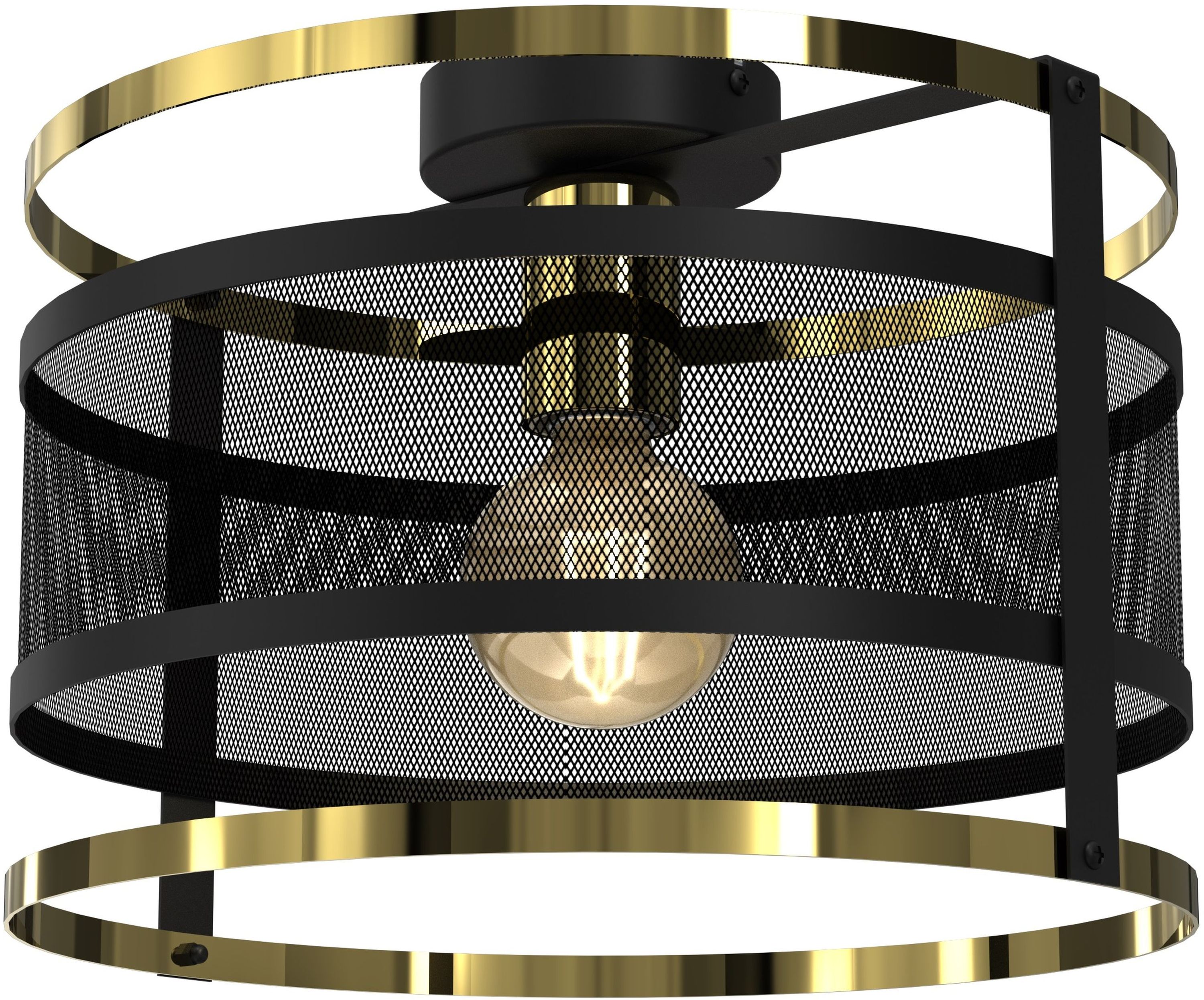 Darmowa Dostawa - Lampa podsufitowa 1x60 W czarny Luminex Rim 3902