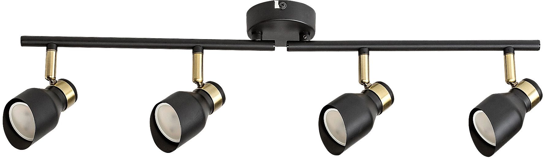 Darmowa Dostawa - Lampa podsufitowa 4x25 W czarna-złota Rabalux Lilou 73050