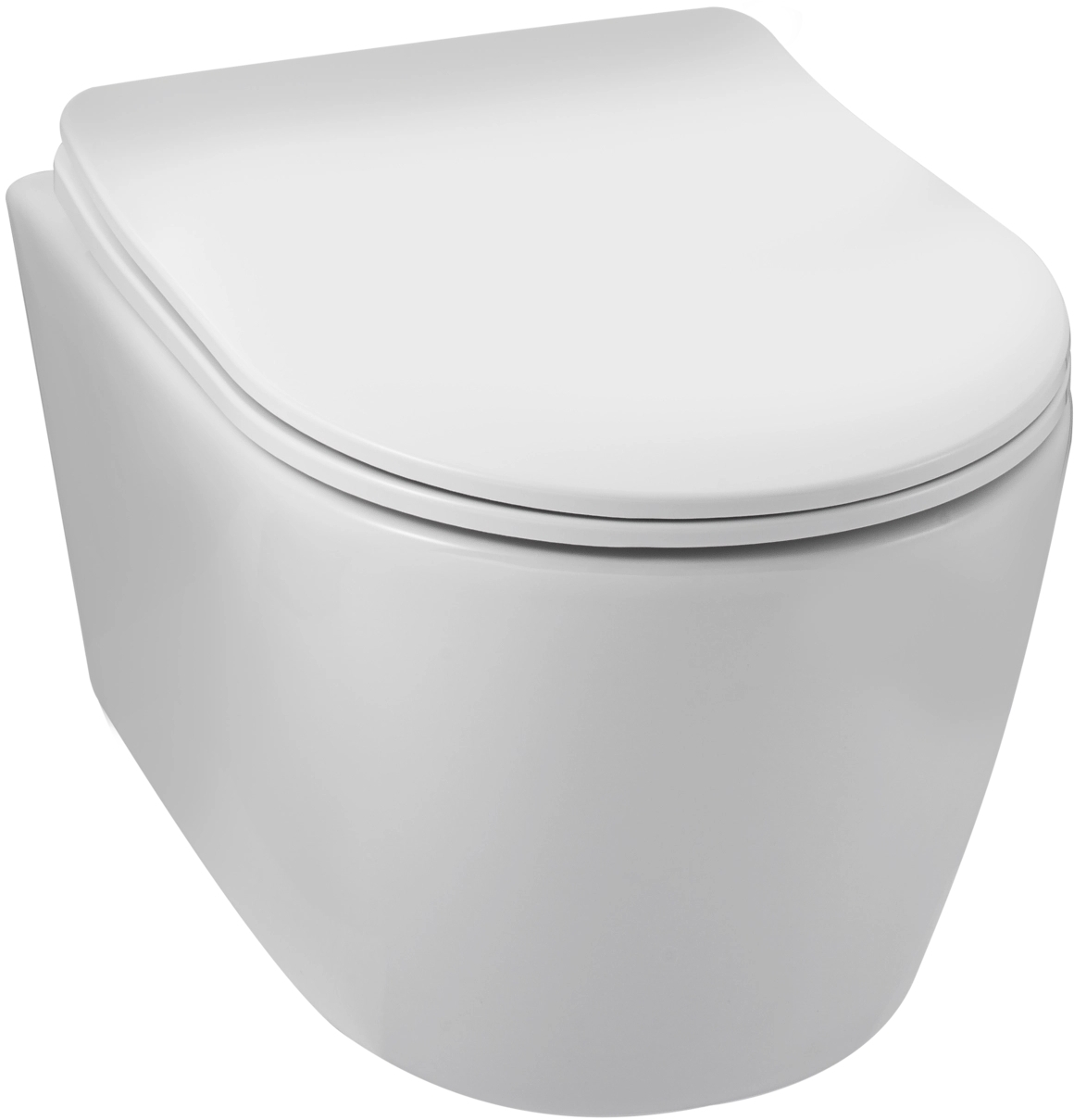 Darmowa Dostawa - Miska WC z deską wolnoopadającą wisząca bez kołnierza biały Balneo Luxa G01010101011