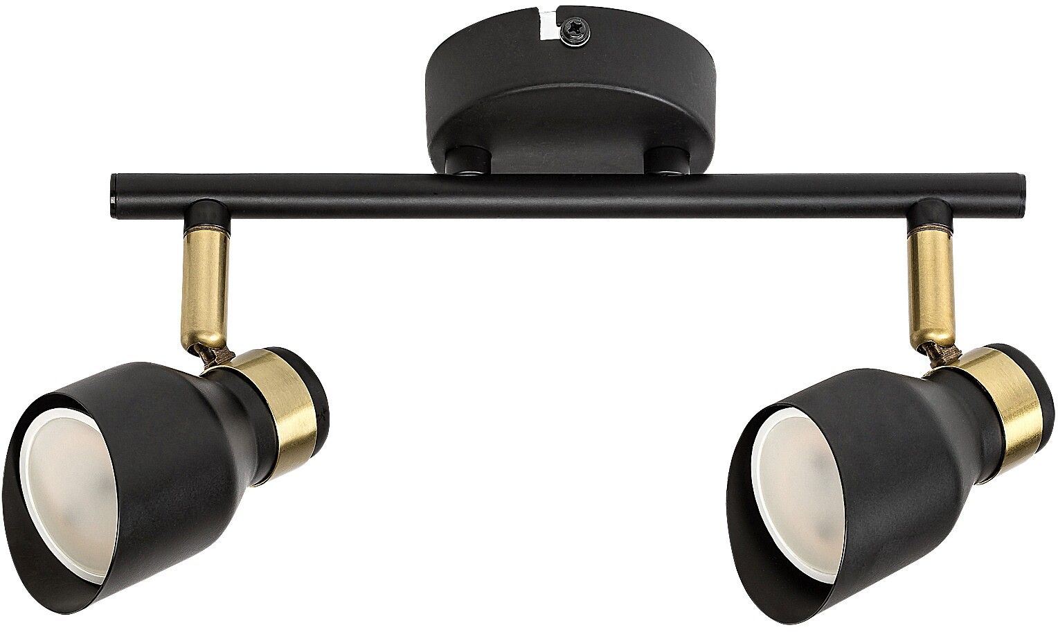 Darmowa Dostawa - Lampa podsufitowa 2x25 W czarna-złota Rabalux Lilou 73048