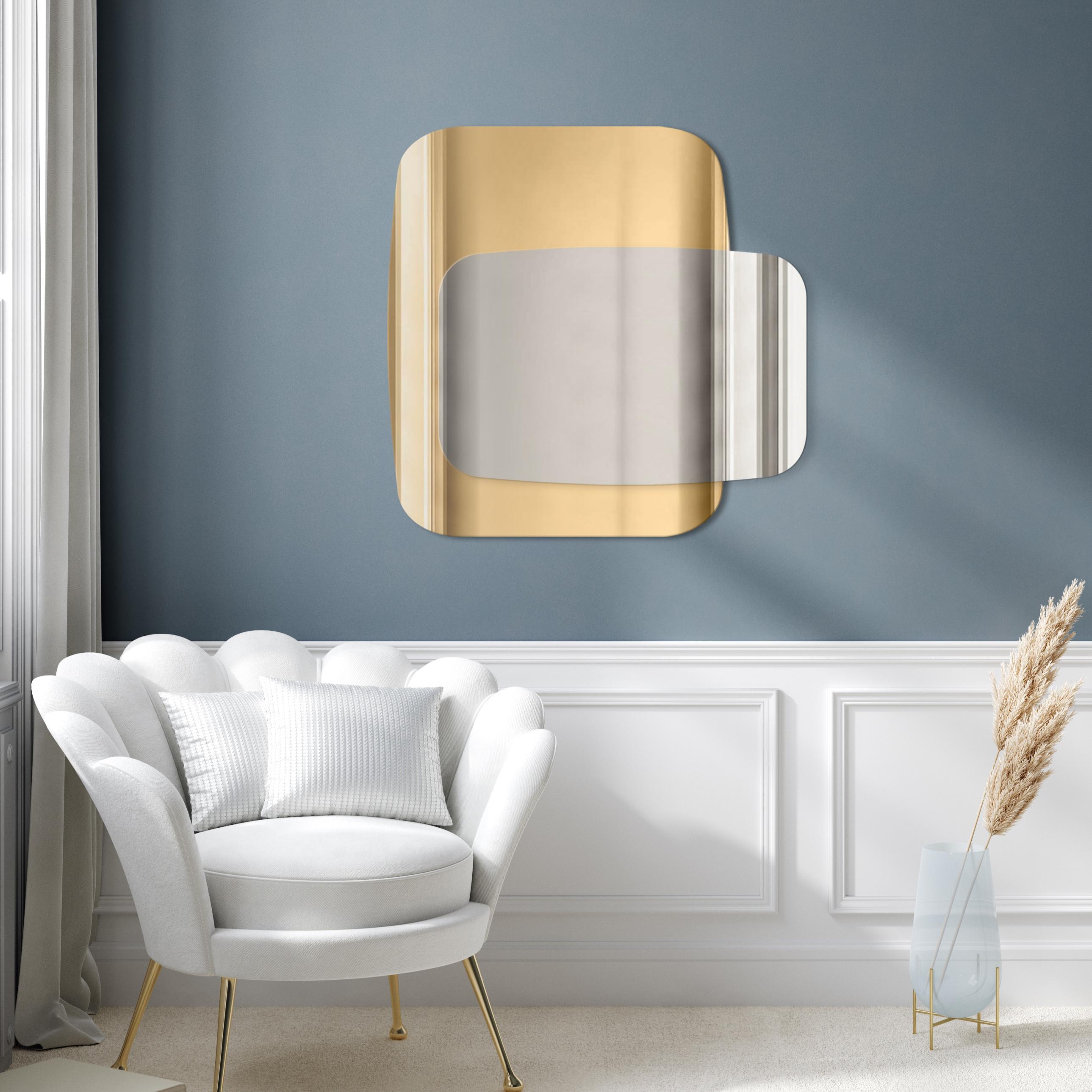 Darmowa Dostawa - Lustro 65x80 cm srebrny-złoty Guarda Opera no. 1 TOSOPE1GOLD65x80