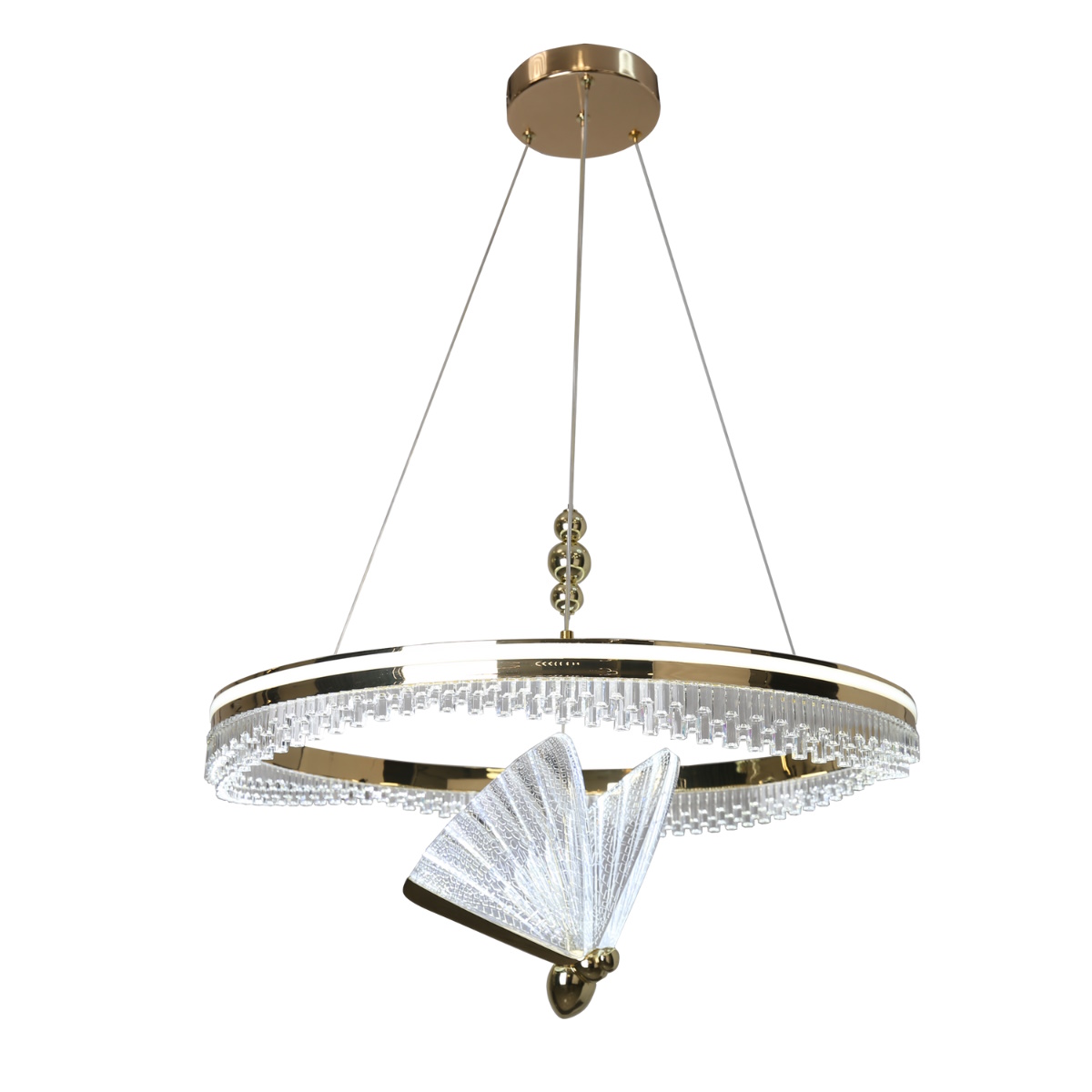 Darmowa Dostawa - Lampa wisząca 2x33 W złota Light Prestige Marissa LP25151PCristalGD