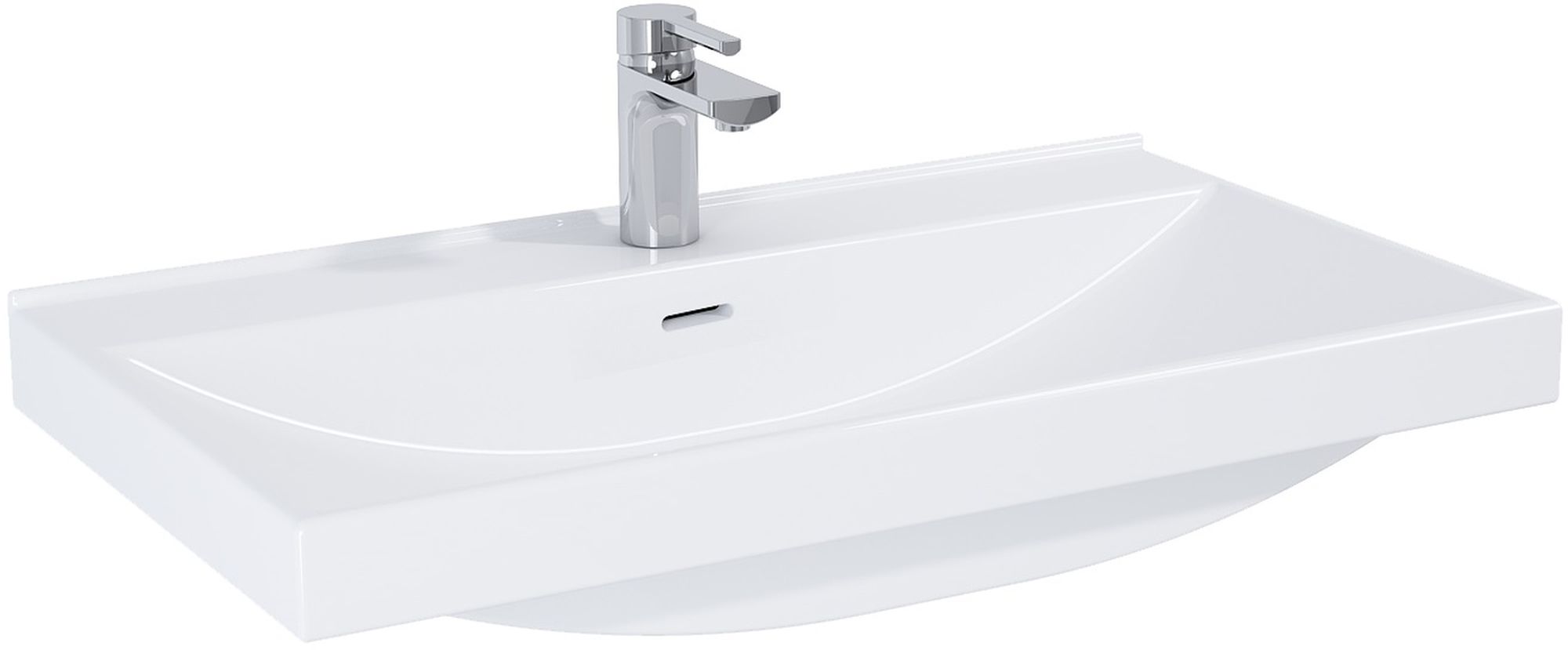 Darmowa Dostawa - Umywalka 81x46 cm prostokątna meblowa biała Elita Maxxi RE040800078060