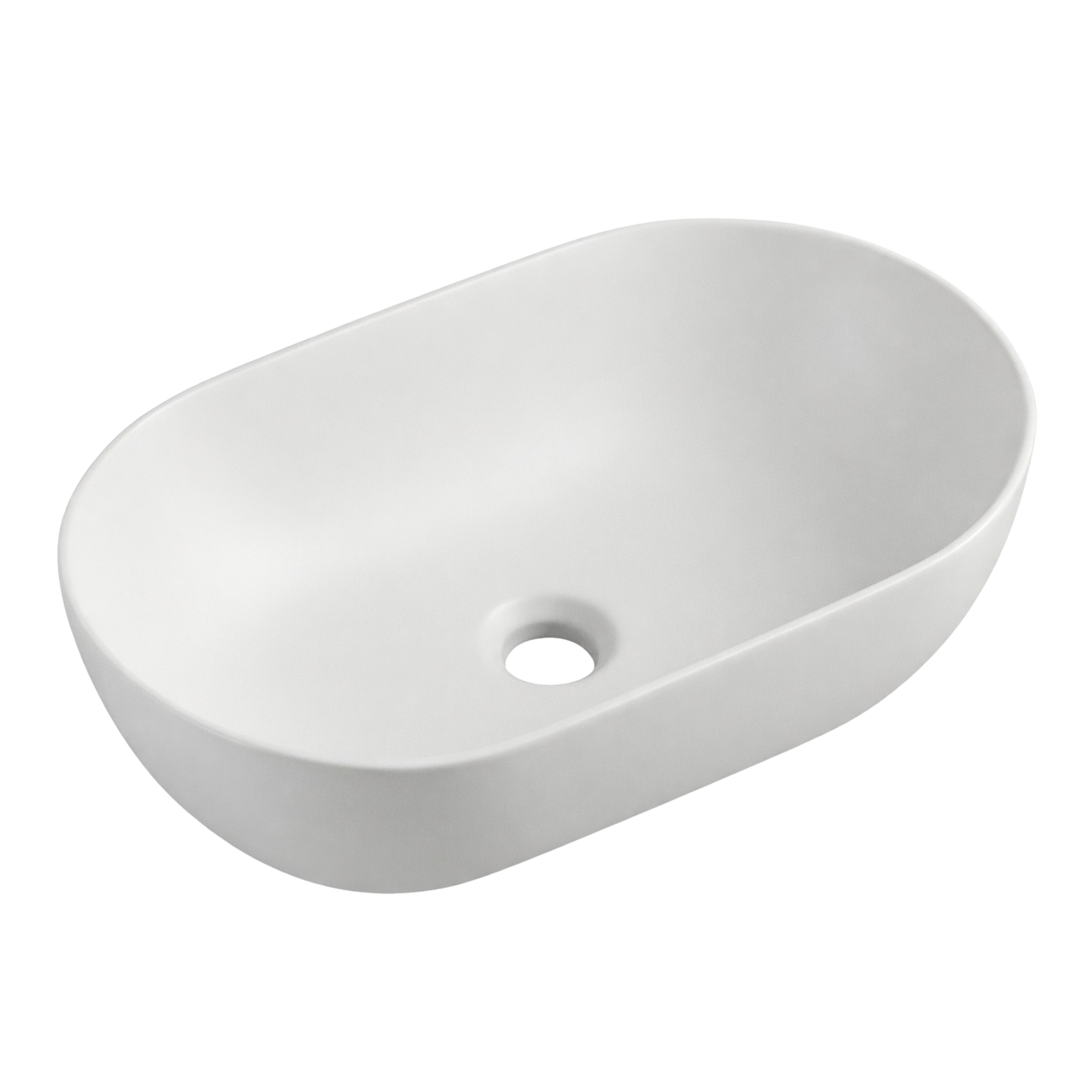 Darmowa Dostawa - Umywalka 50x30 cm owalna nablatowa biała Uptrend Sparrow TR41385U20
